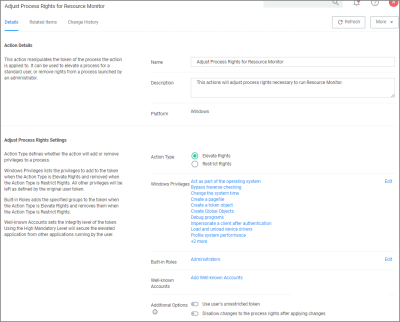 Adjust Process Right for Resource Monitor