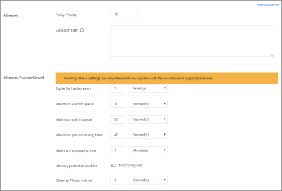 agent config policy